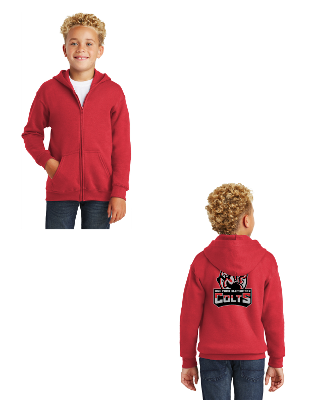 High Point Elementary Spirit Store Fall 22 On- Demand-Unisex Zip-Up