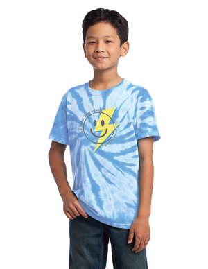 Larkspur Spirit Wear On-Demand-Unisex Tie-Dye Shirt Smiley