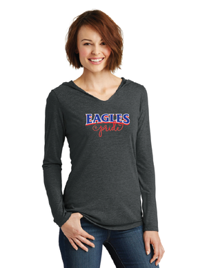 Independence Elementary Spirit Wear On-Demand-District Womens Perfect Tri Long Sleeve Hoodie Eagles Pride