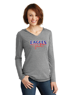 Independence Elementary Spirit Wear On-Demand-District Womens Perfect Tri Long Sleeve Hoodie Eagles Pride