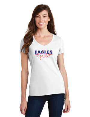 Independence Elementary Spirit Wear On-Demand-Port and Co Ladies V-Neck Eagles Pride