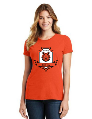 Maybeury Elementary On-Demand-Port and Co Ladies V-Neck Veritas
