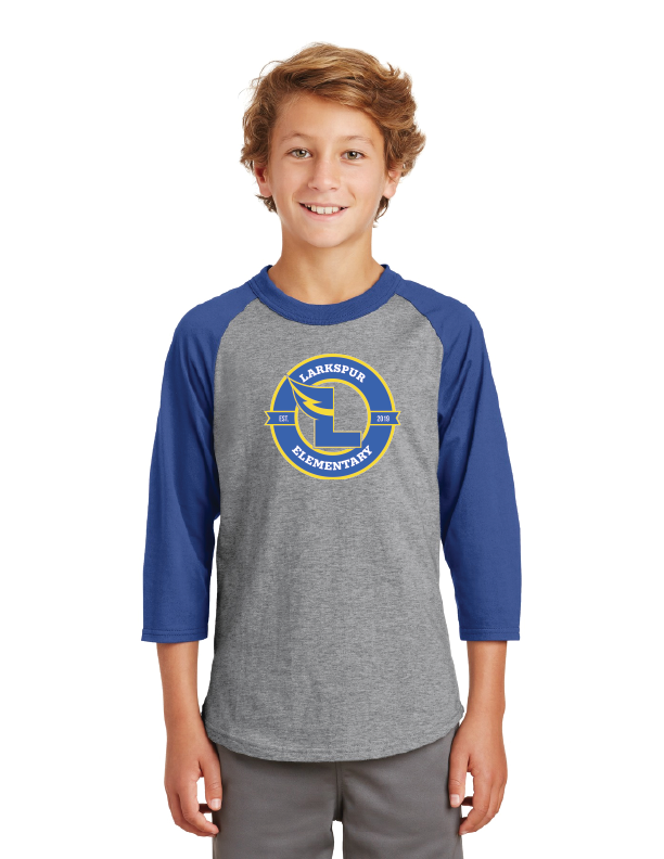 Larkspur Spirit Wear On-Demand-Unisex Baseball Tee Founders