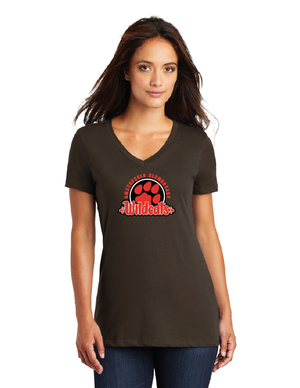 Smithfield Elementary Spirit Wear 22 On - Demand-Premium District Womens V-Neck Circle