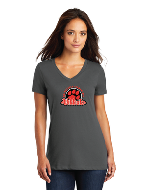 Smithfield Elementary Spirit Wear 22 On - Demand-Premium District Womens V-Neck Circle