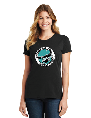 Sykesville Middle School 2023-24 Spirit Wear On-Demand-Port and Co Ladies Favorite Shirt Circle