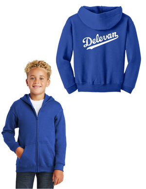Delevan Drive Spirit Wear 2022-2023 On- Demand-Unisex Zip-Up Delevan