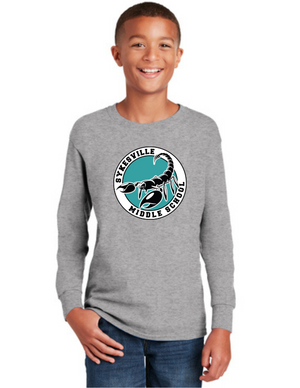 Sykesville Middle School 2023-24 Spirit Wear On-Demand-Unisex Long Sleeve Shirt Circle