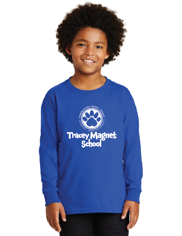 Tracey Magnet Spirit Wear 2023/24 On-Demand-Unisex Long Sleeve Shirt Tracey Circle Paw Logo