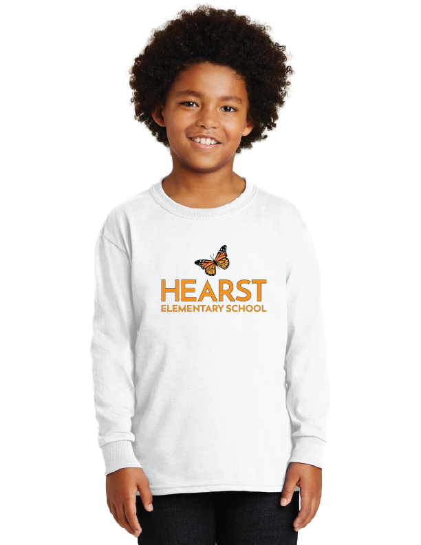 Hearst Elementary 2023-24 Spirit Wear On-Demand-Unisex Long Sleeve Shirt Monarch