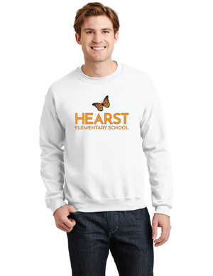 Hearst Elementary 2023-24 Spirit Wear On-Demand-Unisex Crewneck Sweatshirt Monarch