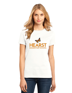 Hearst Elementary 2023-24 Spirit Wear On-Demand-Premium District Womens Tee Monarch