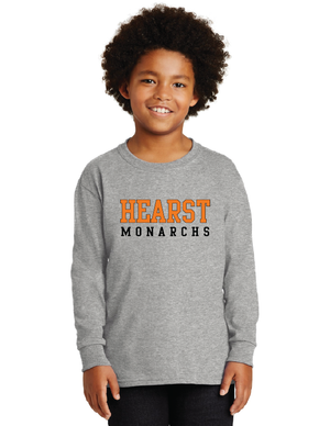 Hearst Elementary 2023-24 Spirit Wear On-Demand-Unisex Long Sleeve Shirt Bold
