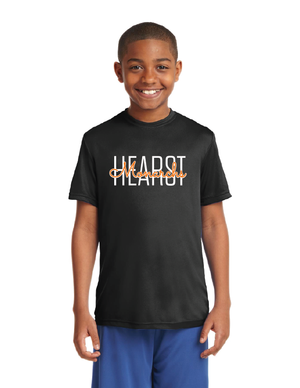 Hearst Elementary 2023-24 Spirit Wear On-Demand-Unisex Dry-Fit Shirt Script