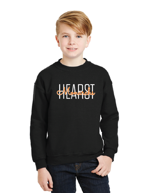 Hearst Elementary 2023-24 Spirit Wear On-Demand-Unisex Crewneck Sweatshirt Script