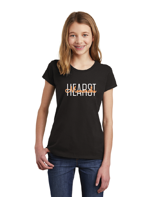 Hearst Elementary 2023-24 Spirit Wear On-Demand-Youth District Girls Tee Script