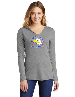 Independence Elementary Spirit Wear On-Demand-District Womens Perfect Tri Long Sleeve Hoodie Established