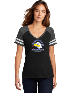 Independence Elementary Spirit Wear On-Demand-District Ladies Game V-Neck Tee Established