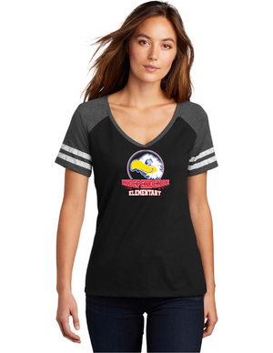Independence Elementary Spirit Wear On-Demand-District Ladies Game V-Neck Tee Independence