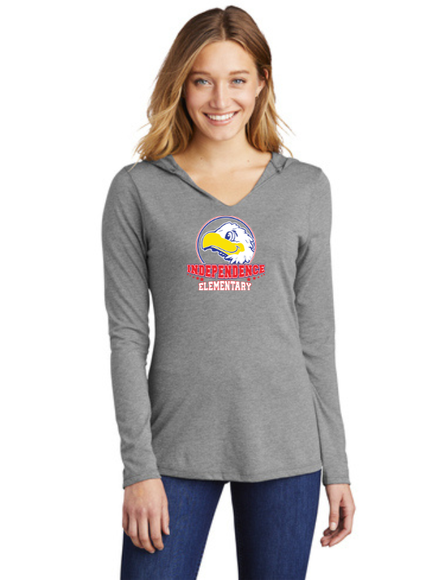 Independence Elementary Spirit Wear On-Demand-District Womens Perfect Tri Long Sleeve Hoodie Independence