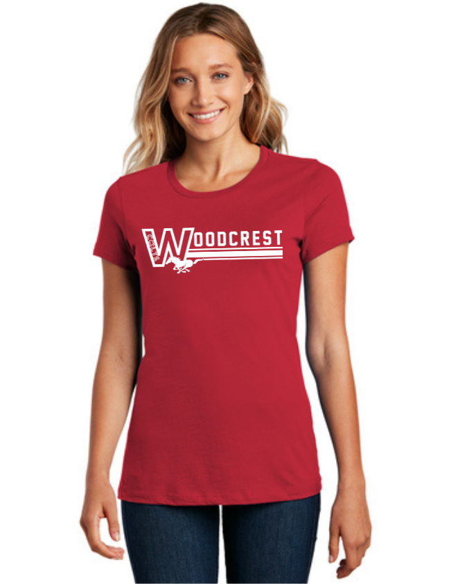 Woodcrest Elementary PTA Spirit Wear On-Demand-Premium District Women's Tee