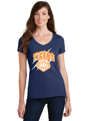 Clarence Ruth 22 On-Demand-Port and Co Ladies V-Neck