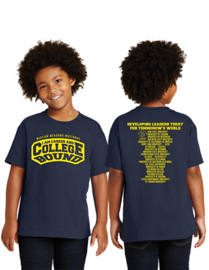 Mission Meadows Elementary College Bound On-Demand-Unisex T-Shirt Yellow Santiago
