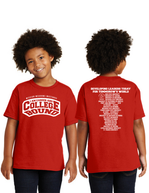 Mission Meadows Elementary College Bound On-Demand-Unisex T-Shirt White Huberts