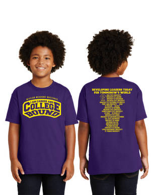 Mission Meadows Elementary College Bound On-Demand-Unisex T-Shirt Yellow Livingston