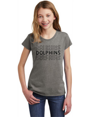 Centerville Elementary Spirit Wear On- Demand-Youth District Girls Tee Circle_Repeating
