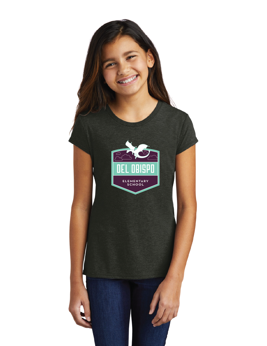 Del Obispo Dragon Spirit Wear 2023/24 On-Demand-Youth District Girls Tri-Blend Tee