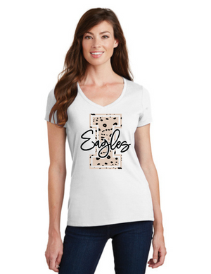 Independence Elementary Spirit Wear On-Demand-Port and Co Ladies V-Neck Animal Print