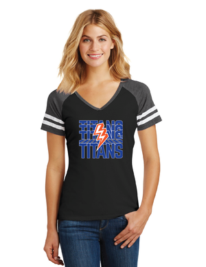 Joseph R. Bolger Middle School On-Demand-District Ladies Game V-Neck Tee