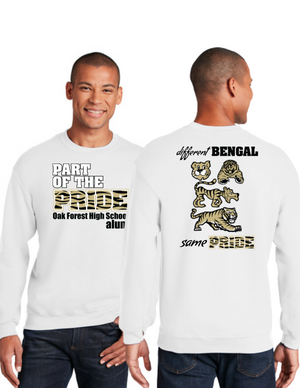 Oak Forest HS - Alumni - Always a Bengal Store-Unisex Crewneck Sweatshirt