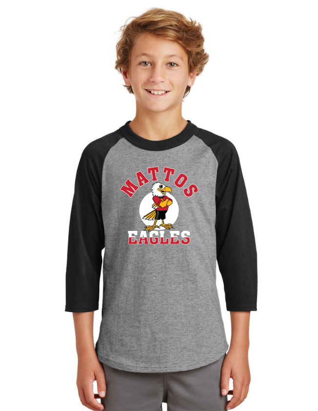 Mattos Elementary Spirt Wear On-Demand-Unisex Baseball Tee