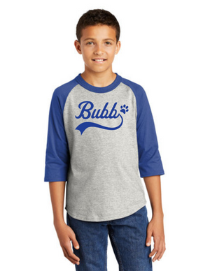 Benjamin Bubb Elementary School On-Demand-Unisex Baseball Tee Bubb Logo