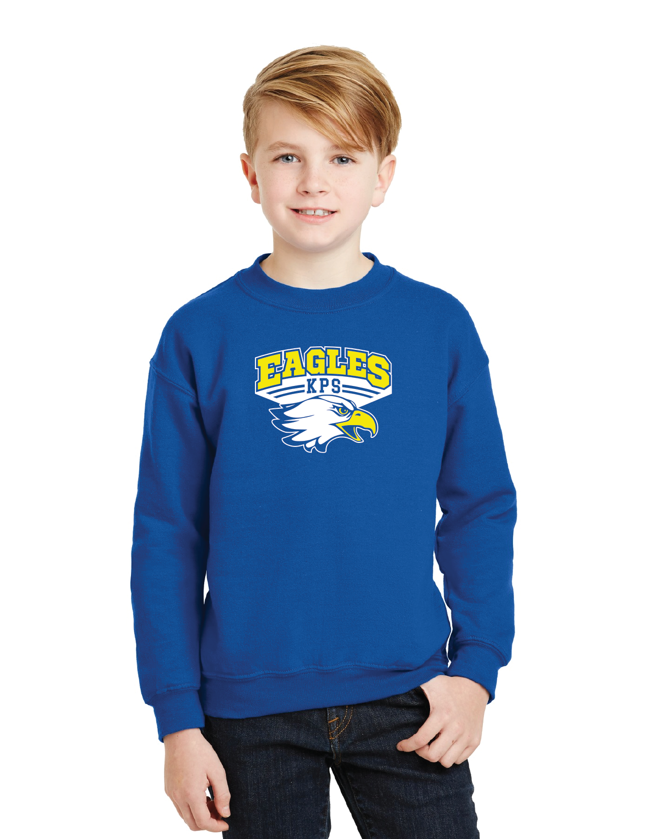 Boys blue school discount sweatshirt