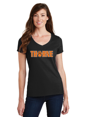 Thorne Middle School Spirit Wear 2023/24 On-Demand-Port and Co Ladies V-Neck