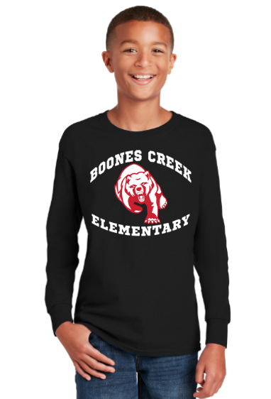 Boones Creek Elementary Spirit Wear 2023-24 On-Demand-Unisex Long Sleeve Shirt Bear Logo