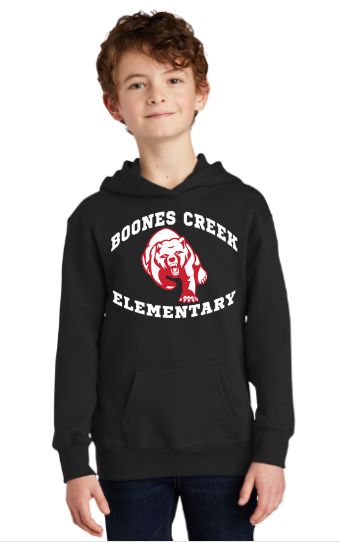 Boones Creek Elementary Spirit Wear 2023-24 On-Demand-Unisex Hoodie Bear Logo