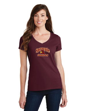 Spracale Elementary Winter 22 On-Demand-Port and Co Ladies V-Neck