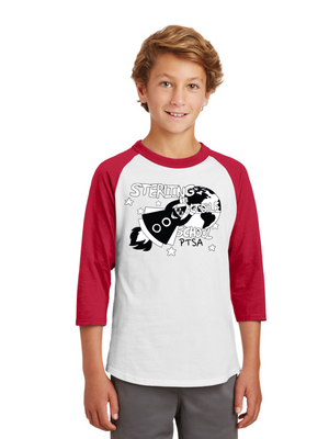 Sterling MS PTSA Spirit Wear On Demand-Unisex Baseball Tee