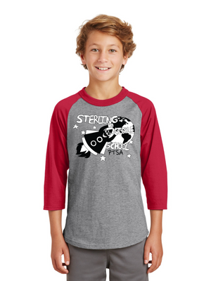 Sterling MS PTSA Spirit Wear On Demand-Unisex Baseball Tee