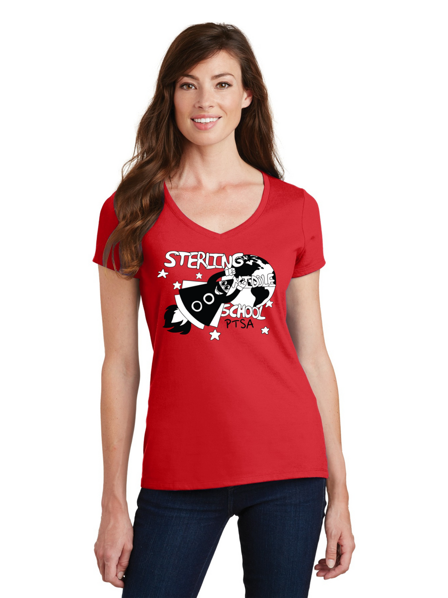 Sterling MS PTSA Spirit Wear On Demand-Port and Co Ladies V-Neck