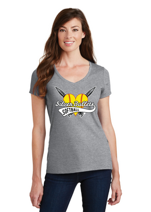 Silver Bullets Softball On Demand-Port and Co Ladies V-Neck