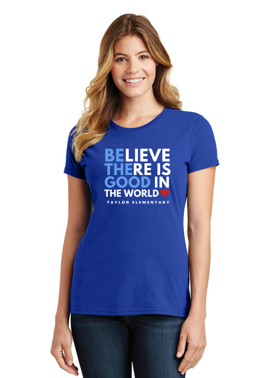 Taylor Elementary Spring On-Demand-Port and Co Ladies Favorite Shirt Believe