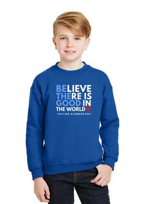 Taylor Elementary Spring On-Demand-Unisex Crewneck Sweatshirt Believe