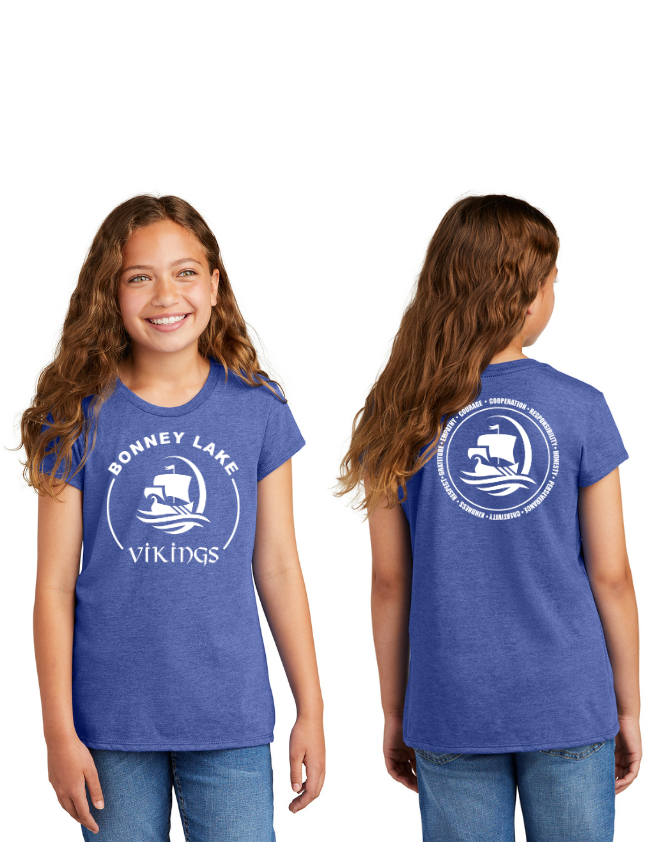 Bonney Lake Spring On-Demand-Youth District Girls Tee Vikings