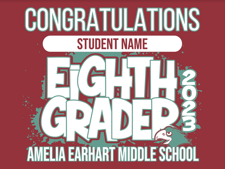 Amelia Earhart Graduation 2023 On-Demand-Yard Sign w/ Stake + Personalized Name