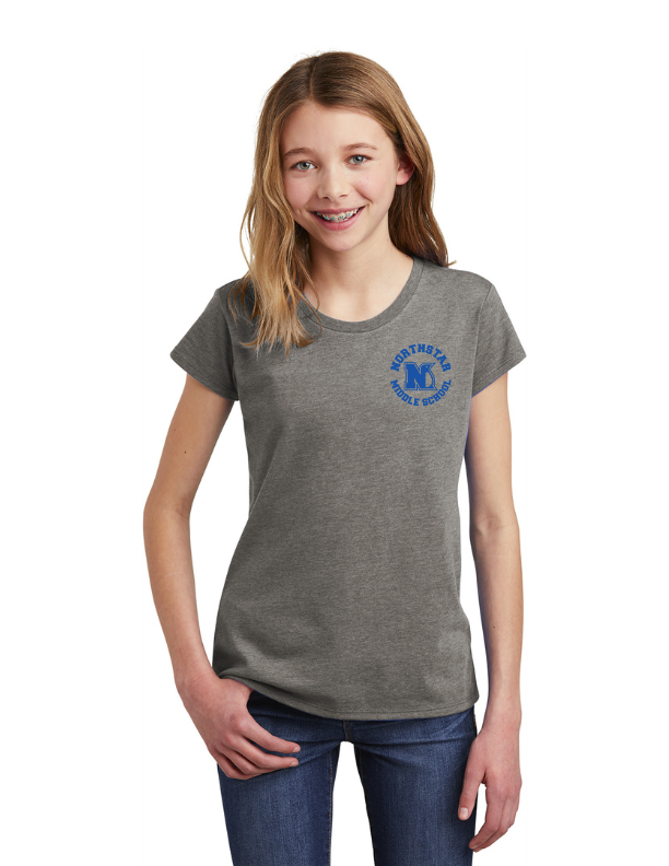 Northstar Middle School Spring 23 On-Demand-Youth District Girls Tee Left Chest Logo